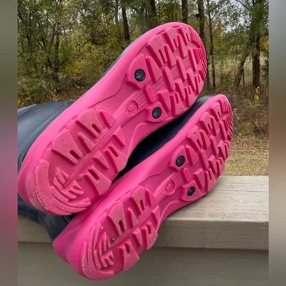 EUC Kamik Canadian Navy Pink Rain Boots SIZE 9 - Picture 5 of 7